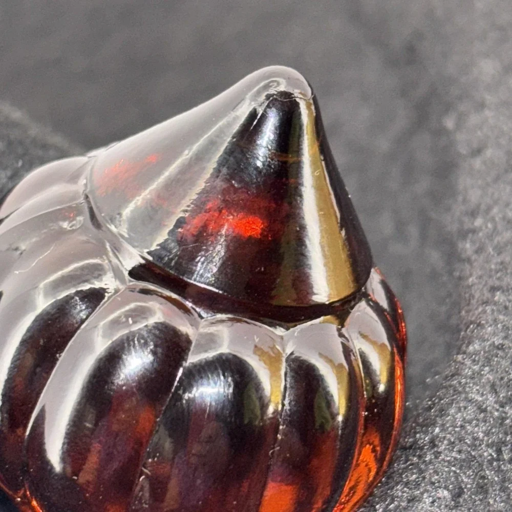 Vintage Indiana SANDWICH Glass Amber Tiara Decanter Replacement Christmas